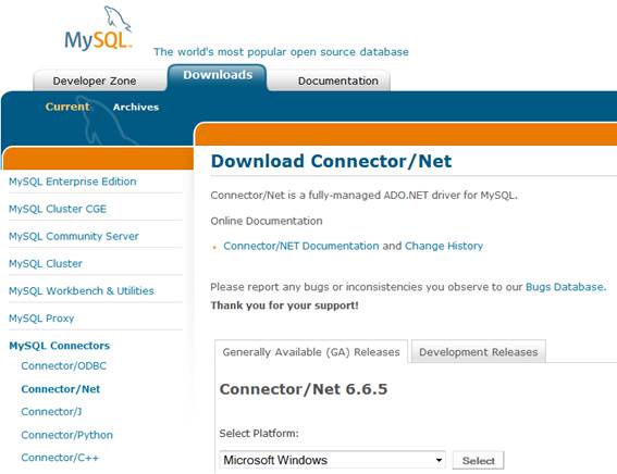 mysql connectorj download